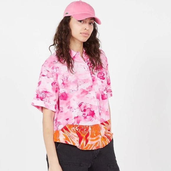 Vans X Collina Strada NWOT Sweet Lilac Short Sleeve Button Down Shirt Small - Picture 1 of 13